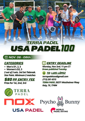 USA PADEL 100 TERRA PADEL poster